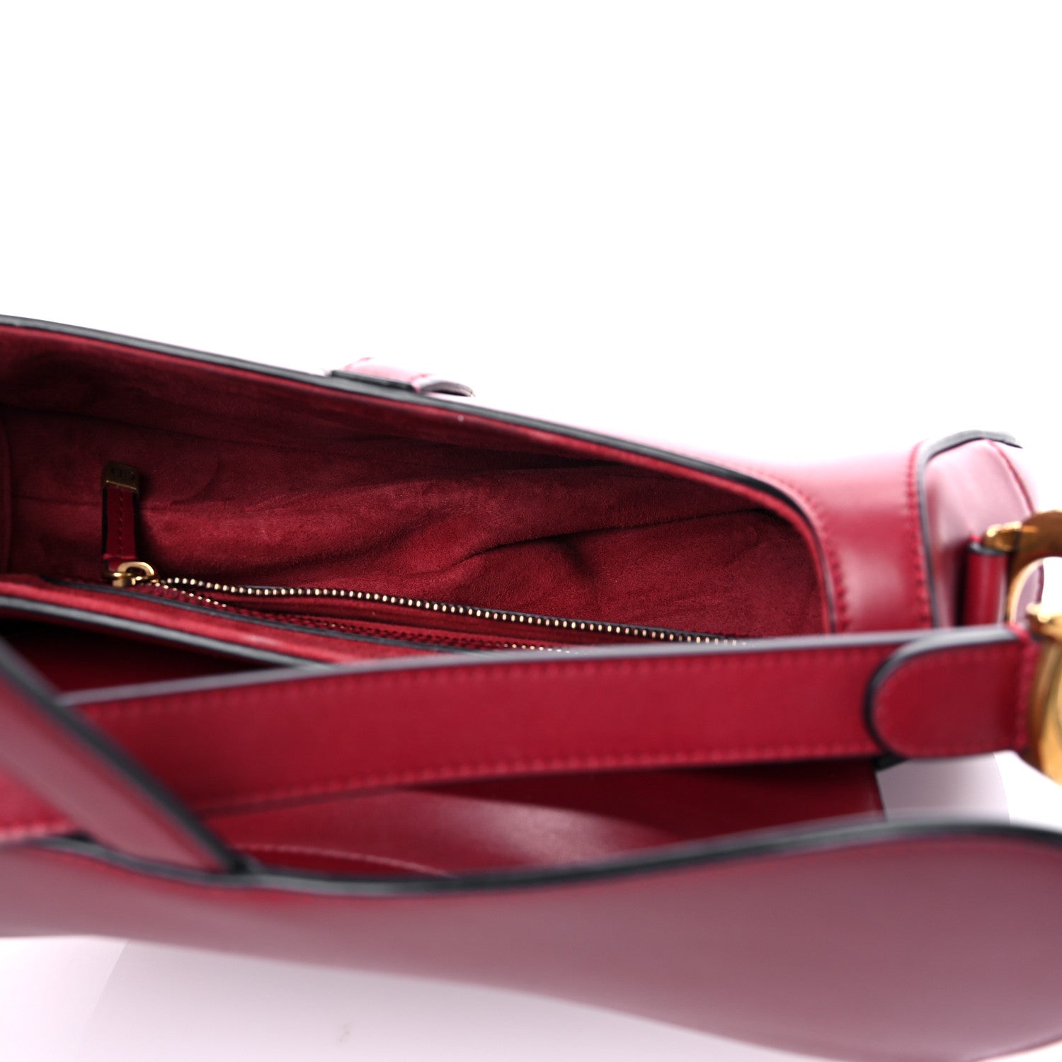 Christian Dior Calfskin Saddle Bag Scarlet 5 of 15