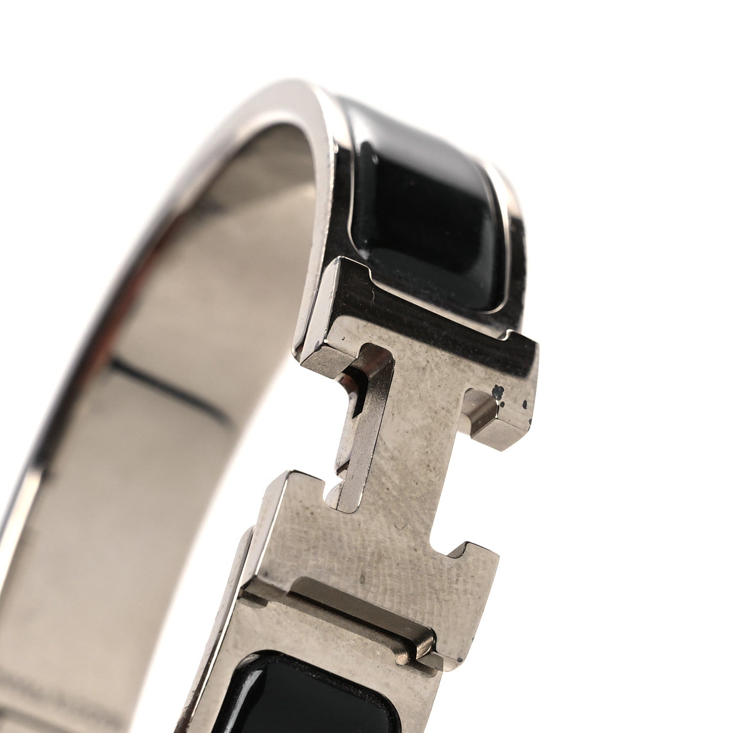 Hermes Enamel Narrow Clic Clac H Bracelet PM Black 5 of 6
