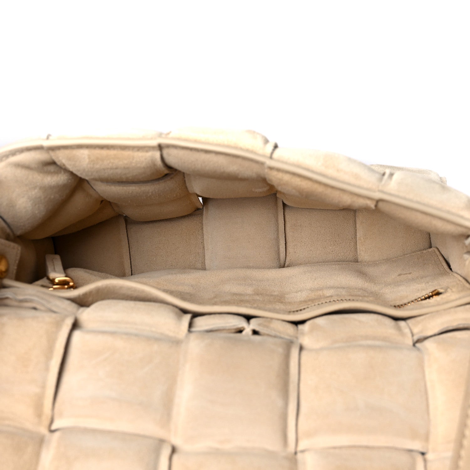Bottega Veneta Suede Calfskin Maxi Intrecciato Padded Cassette Crossbody Bag Sand 5 of 15