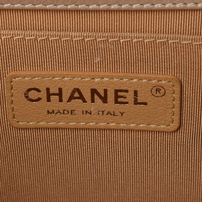 Chanel Metallic Calfskin Quilted Medium Boy Flap Gold 6 of 9