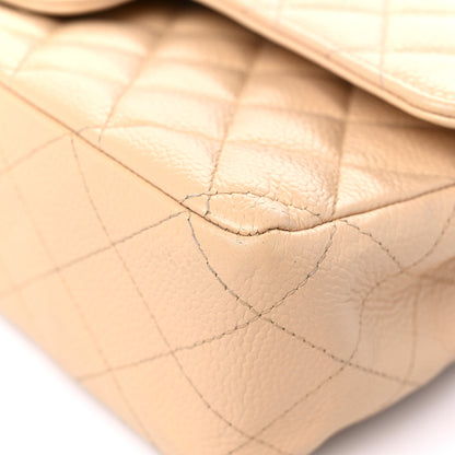 Chanel Caviar Quilted Medium Double Flap Beige 8 of 15