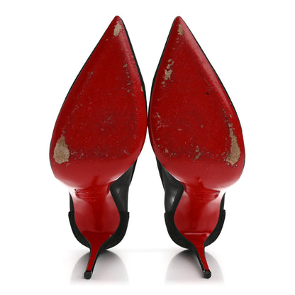 Christian Louboutin Veau Velours Rete Galativi 100 Pumps 39.5 Black 6 of 8
