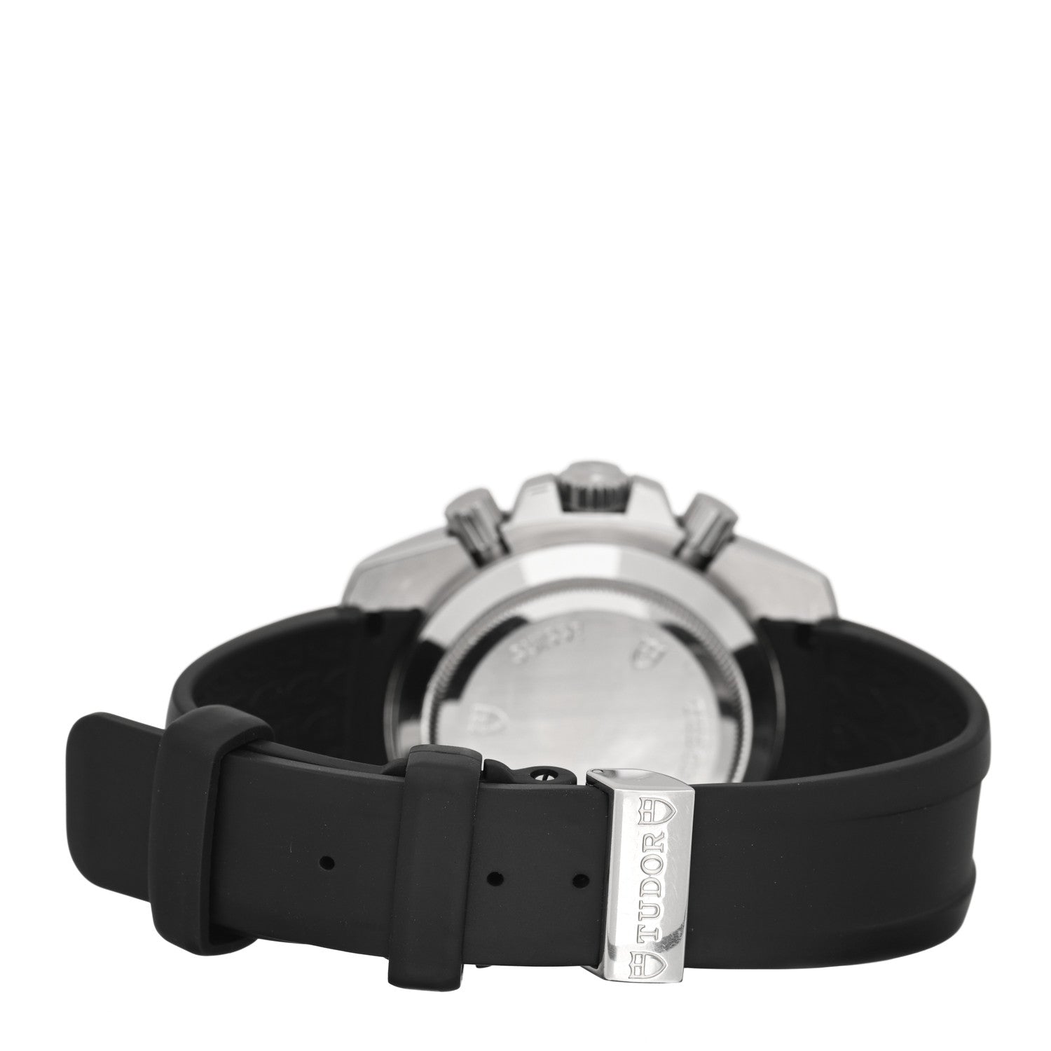 TUDOR Stainless Steel Rubber 41mm Sports Chronograph Automatic Watch Black 20300 3 of 4
