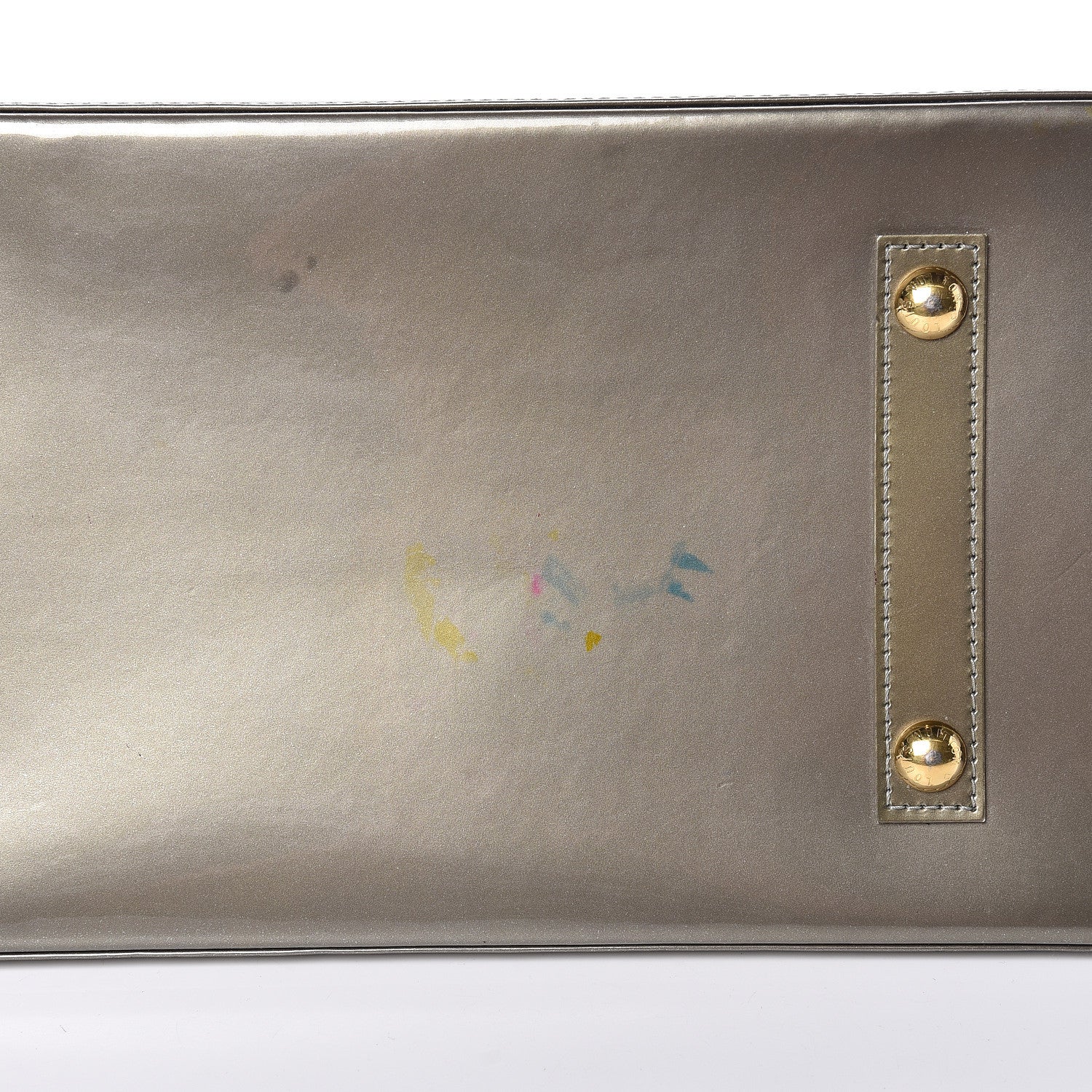 Louis Vuitton Vernis Alma GM Gris Art Deco 11 of 12
