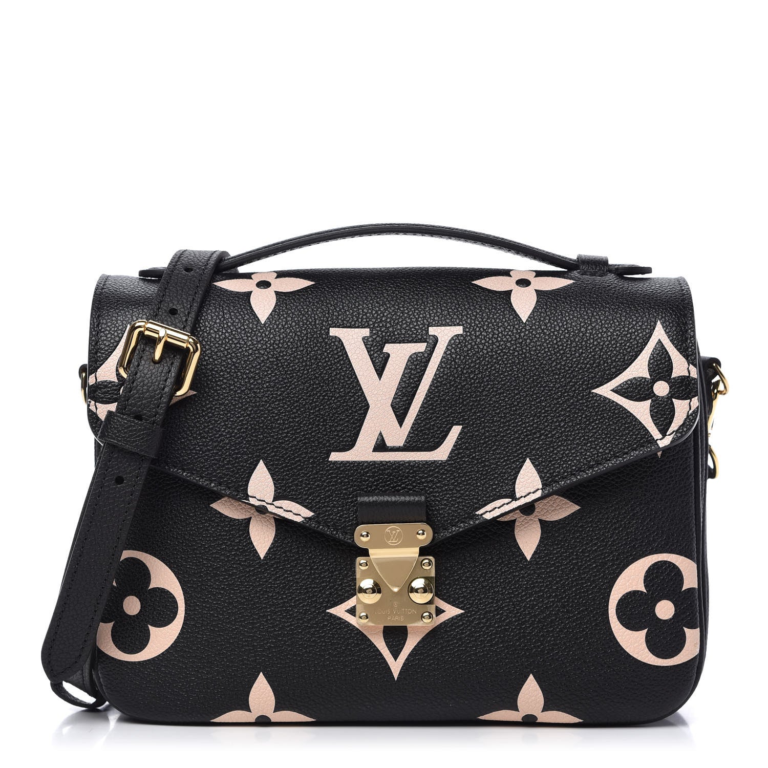 Louis Vuitton Empreinte Monogram Giant Pochette Metis Black Beige 1 of 10