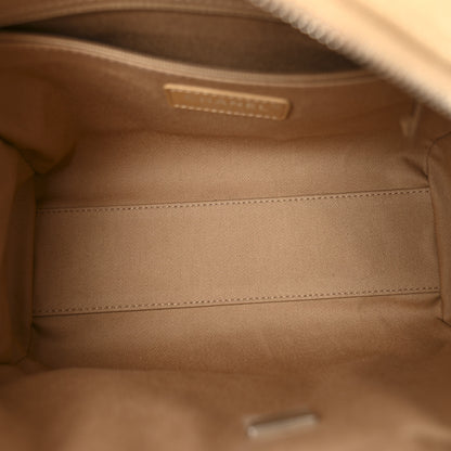Chanel Canvas Deauville Small Bowling Bag Beige 5 of 10