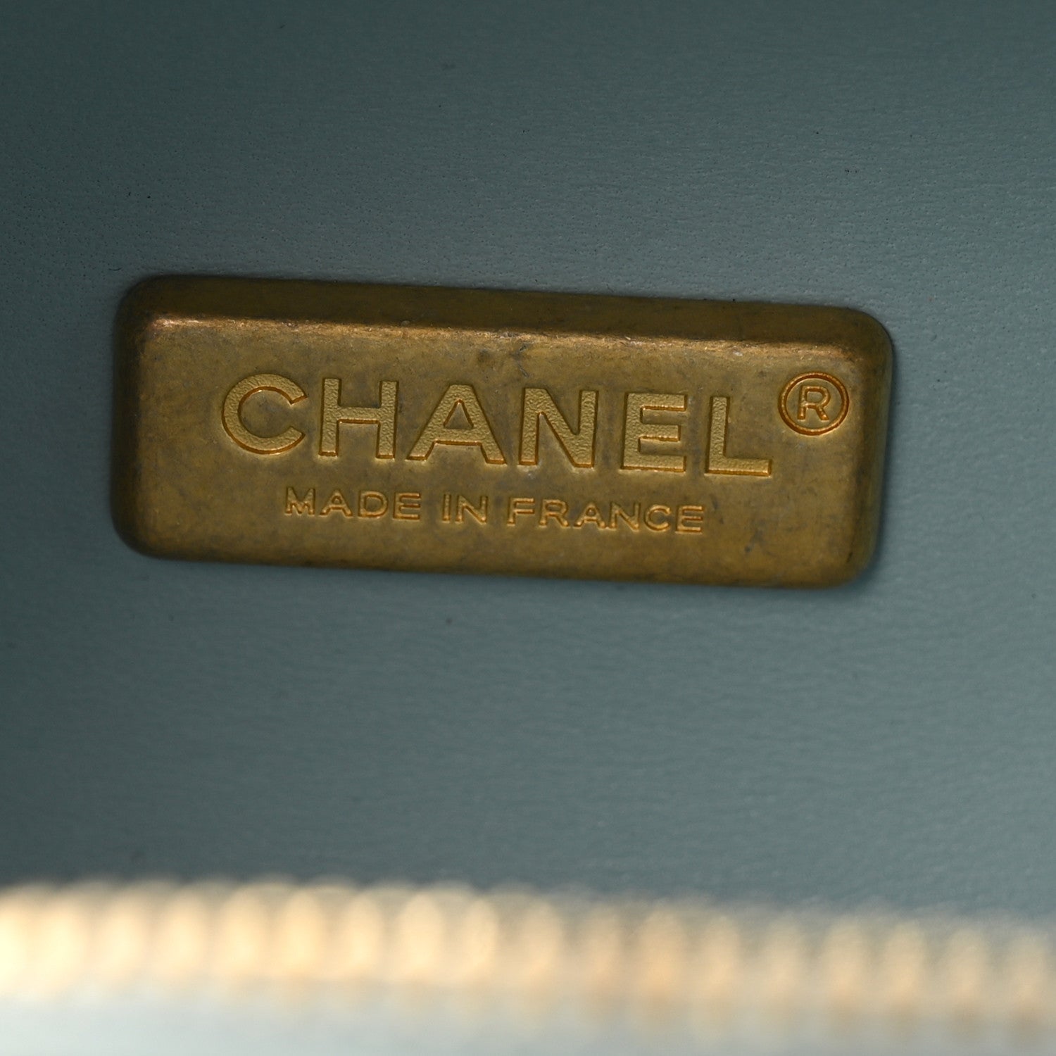 Chanel Lambskin Quilted CC Bubble Vanity Case With Chain Light Blue 6 of 14