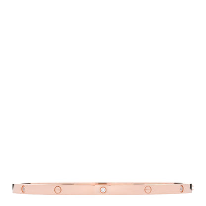 Cartier 18K Pink Gold 6 Diamond Small LOVE Bracelet 20 1 of 8