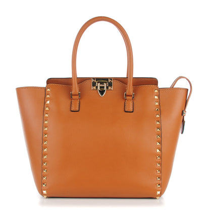 Valentino Garavani Vitello Rockstud Double Handle Tote Light Cuir 1 of 7