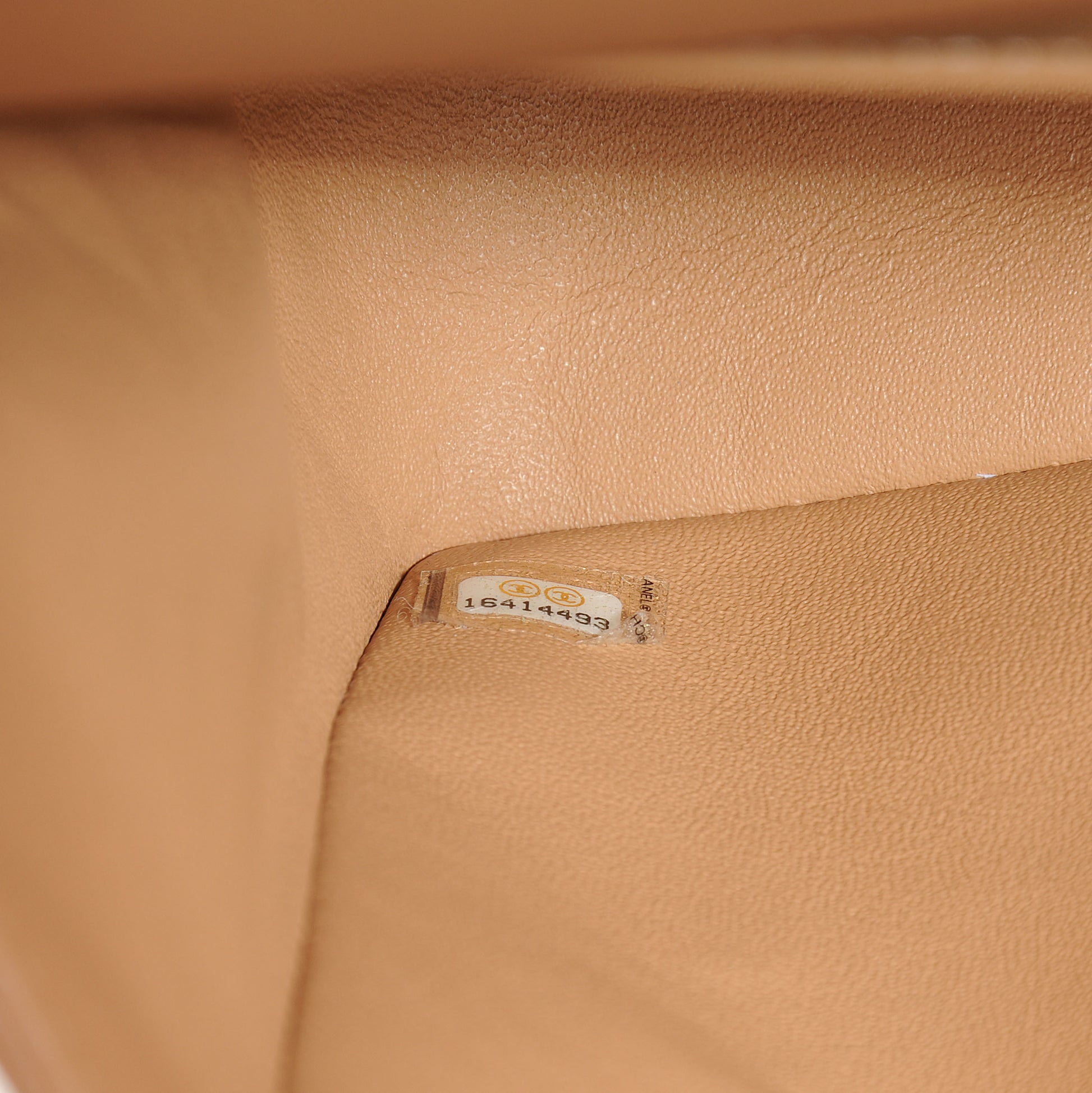 Chanel Lambskin Quilted Maxi Double Flap Beige 8 of 8