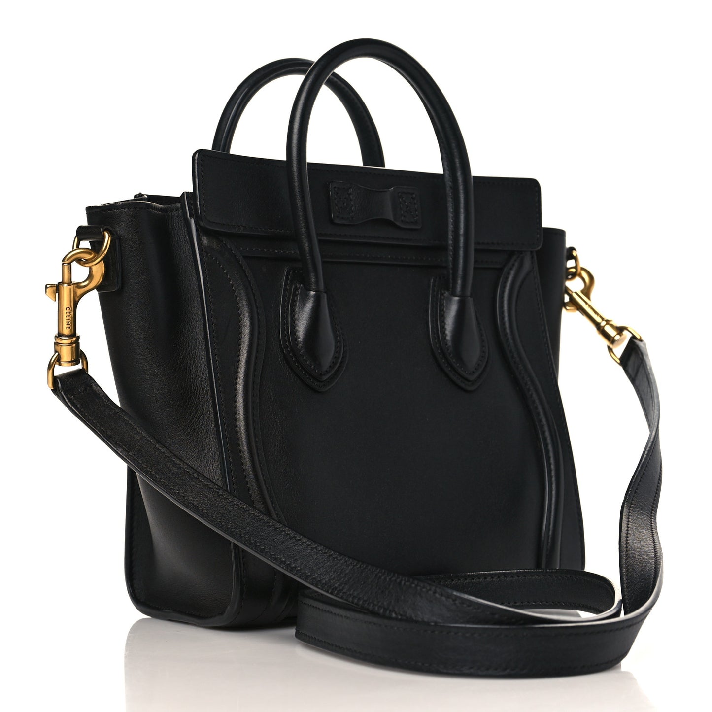 Smooth Calfskin Nano Luggage Black