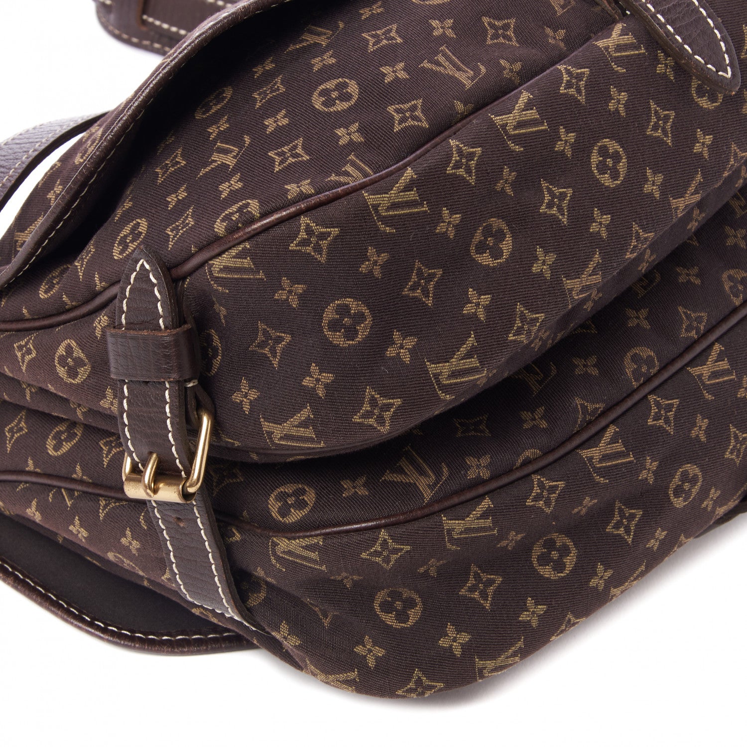 Louis Vuitton Monogram Mini Lin Saumur Ebene 6 of 9