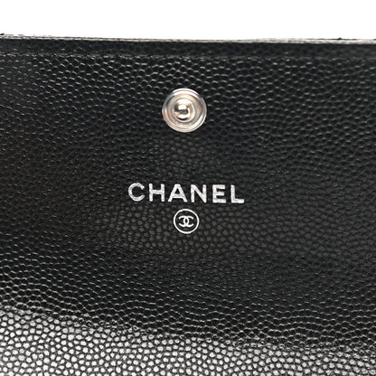 Chanel Caviar Quilted My Everything Flap Card Holder Wallet Black 8 of 8