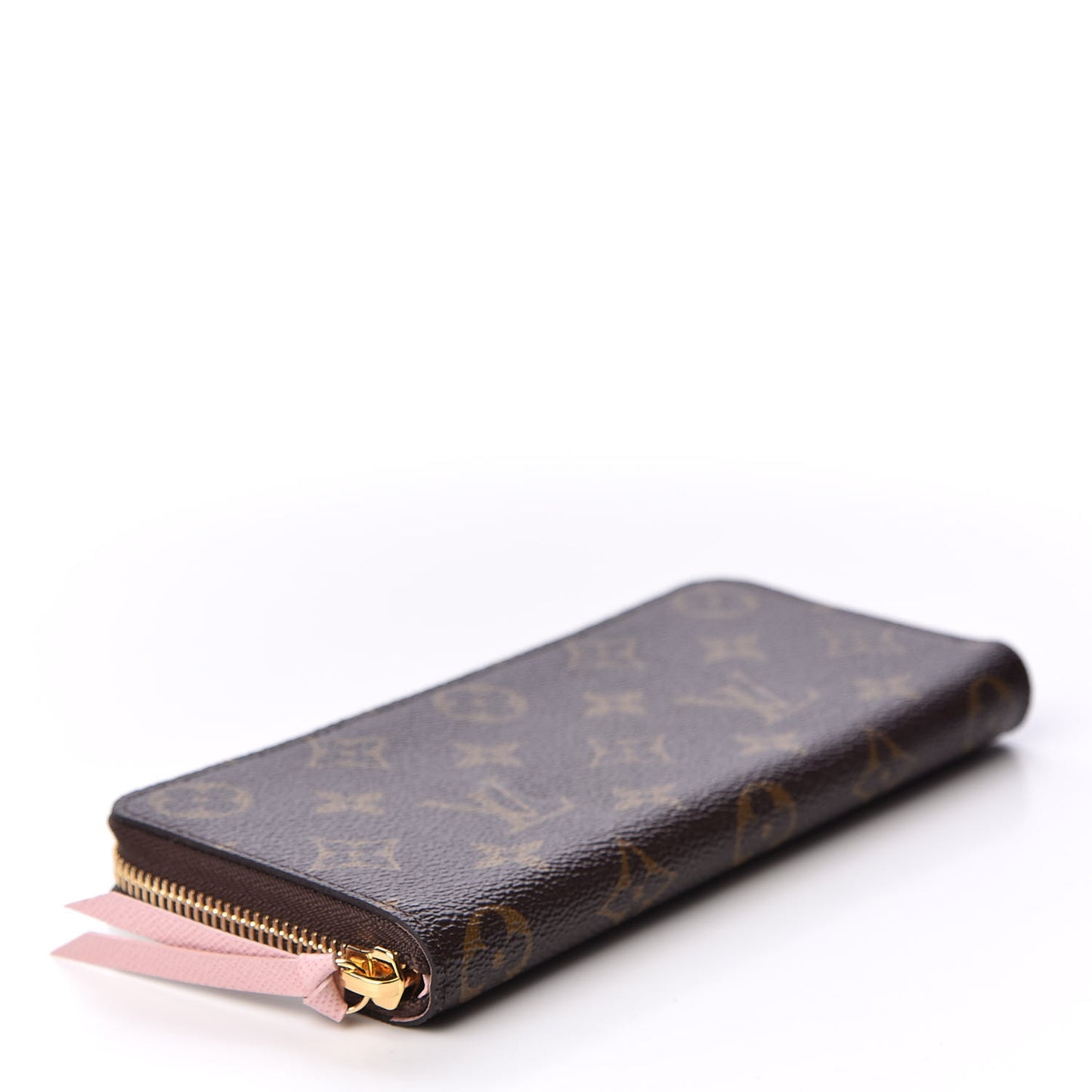 Monogram Clemence Wallet Rose Ballerine