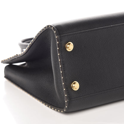 Louis Vuitton Calfskin Studded City Steamer MM Black 5 of 8