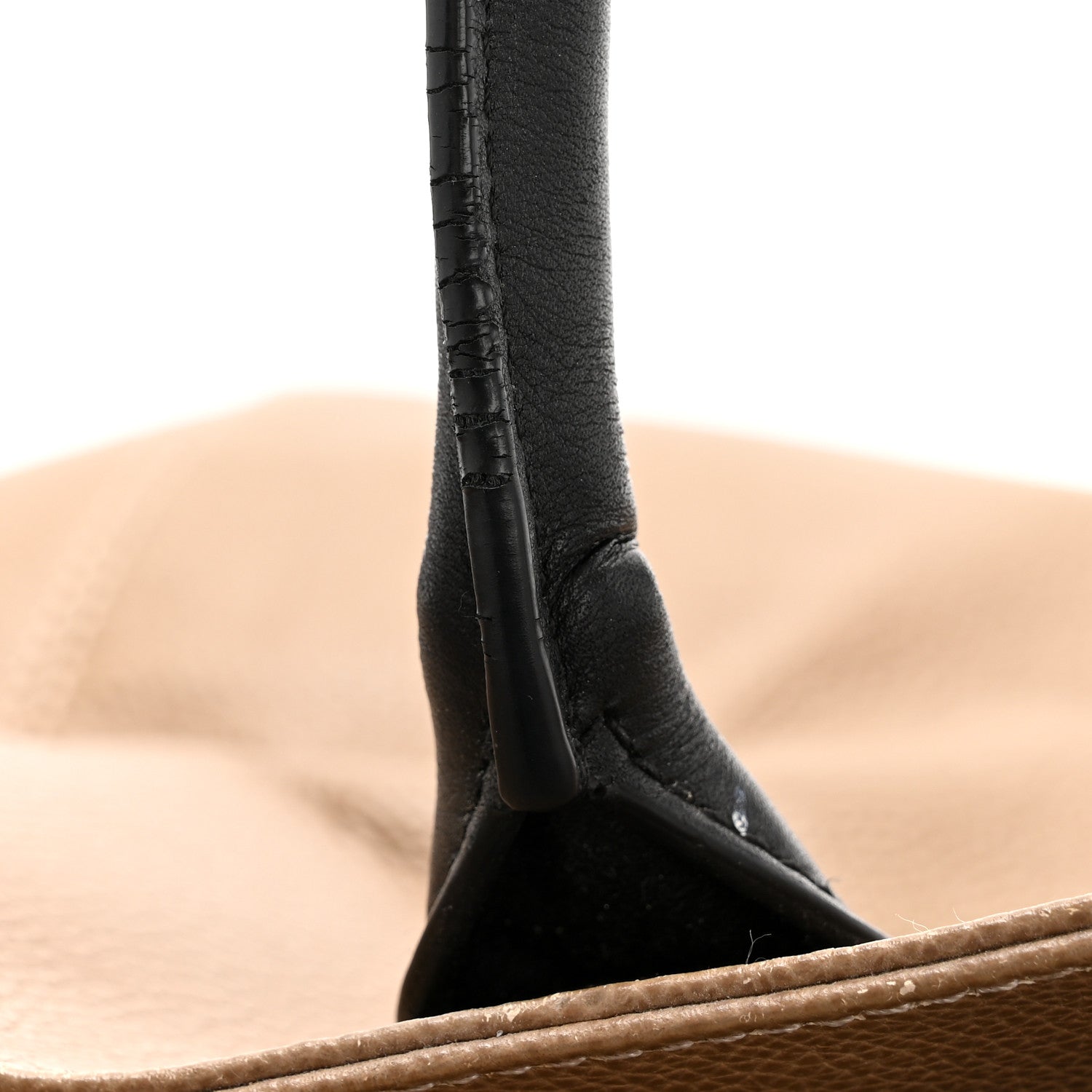 Chanel Calfskin Cerf Executive Shopper Tote Beige Black 13 of 15