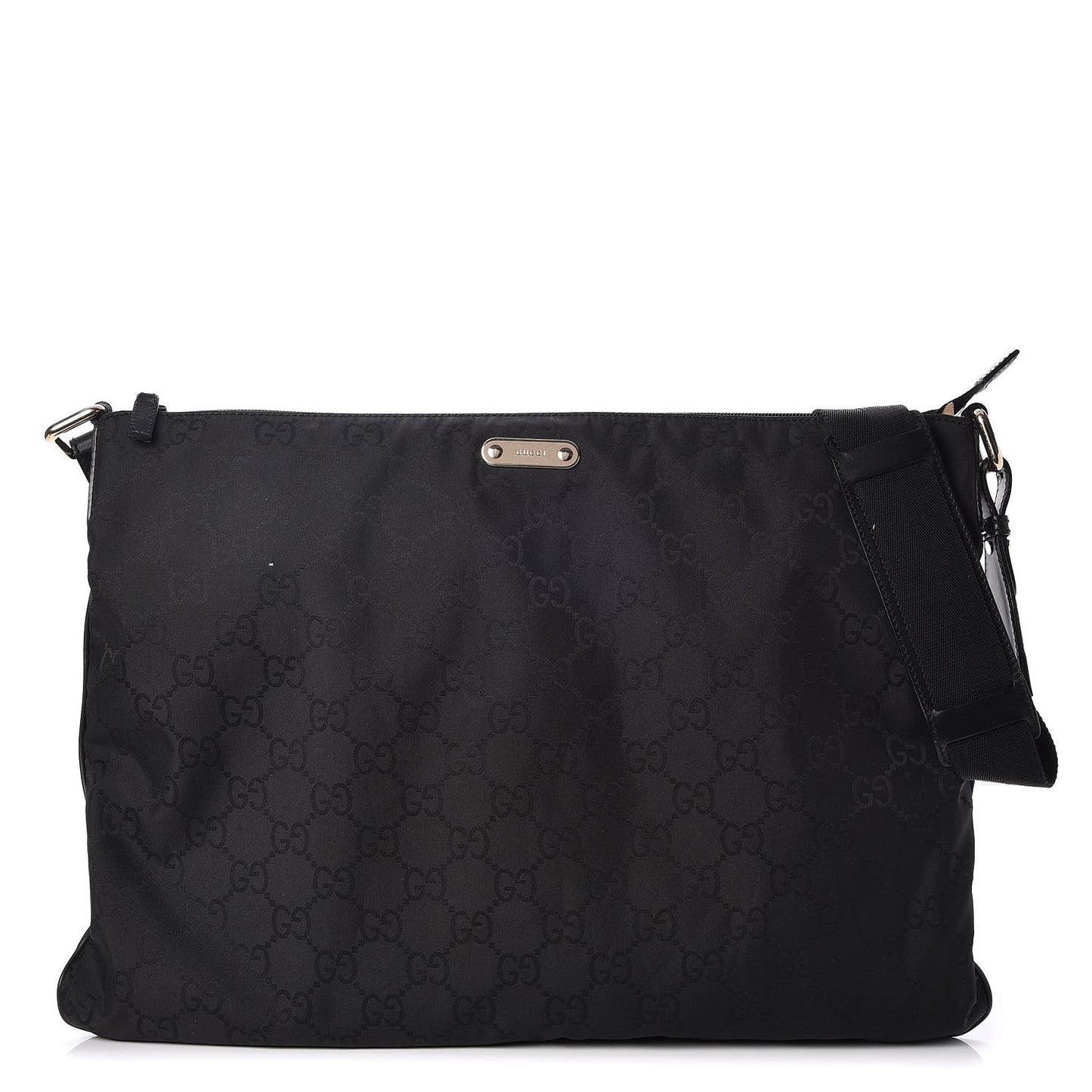 Nylon Monogram Messenger Black