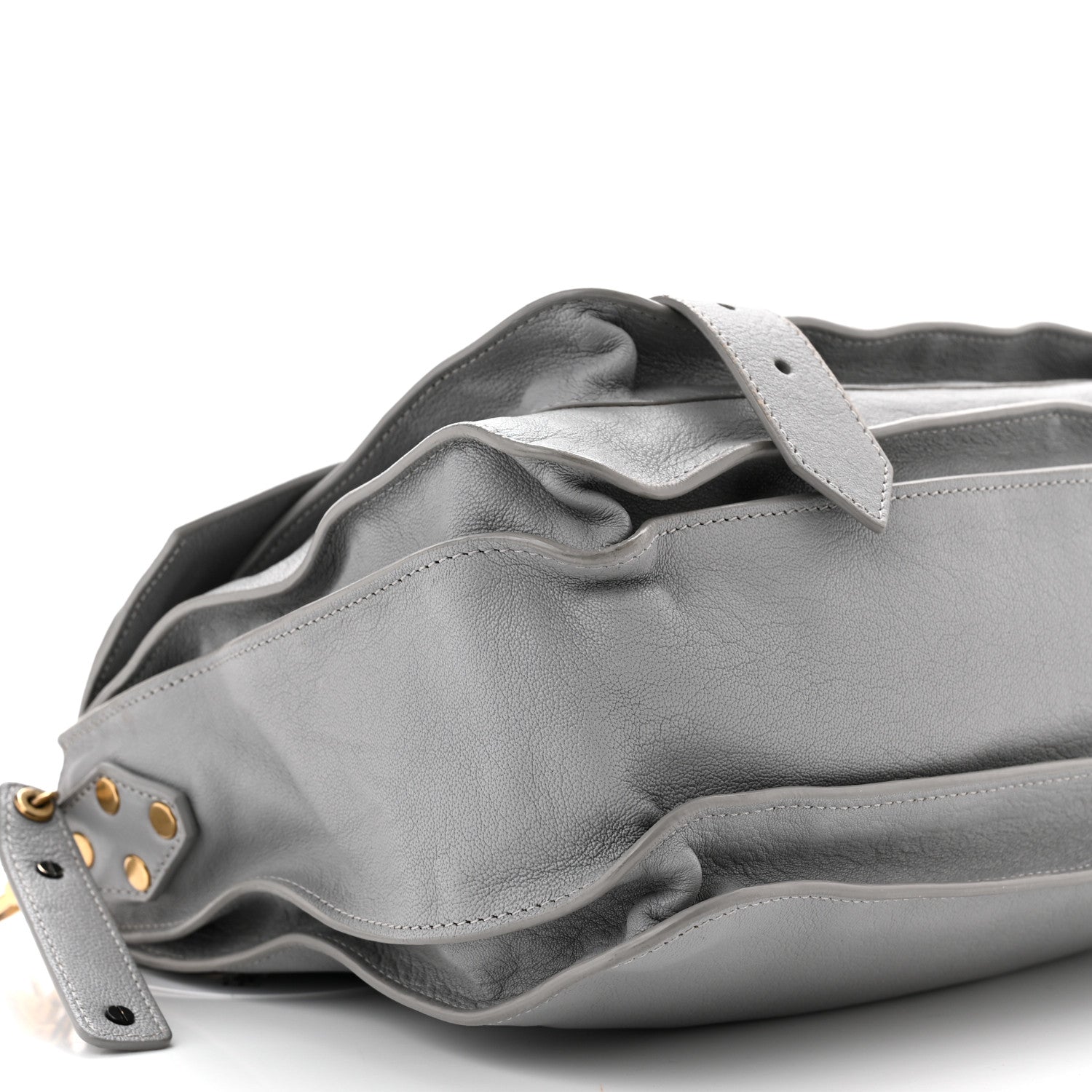 Proenza Schouler Lambskin Medium PS1 Satchel Concrete Grey 9 of 10