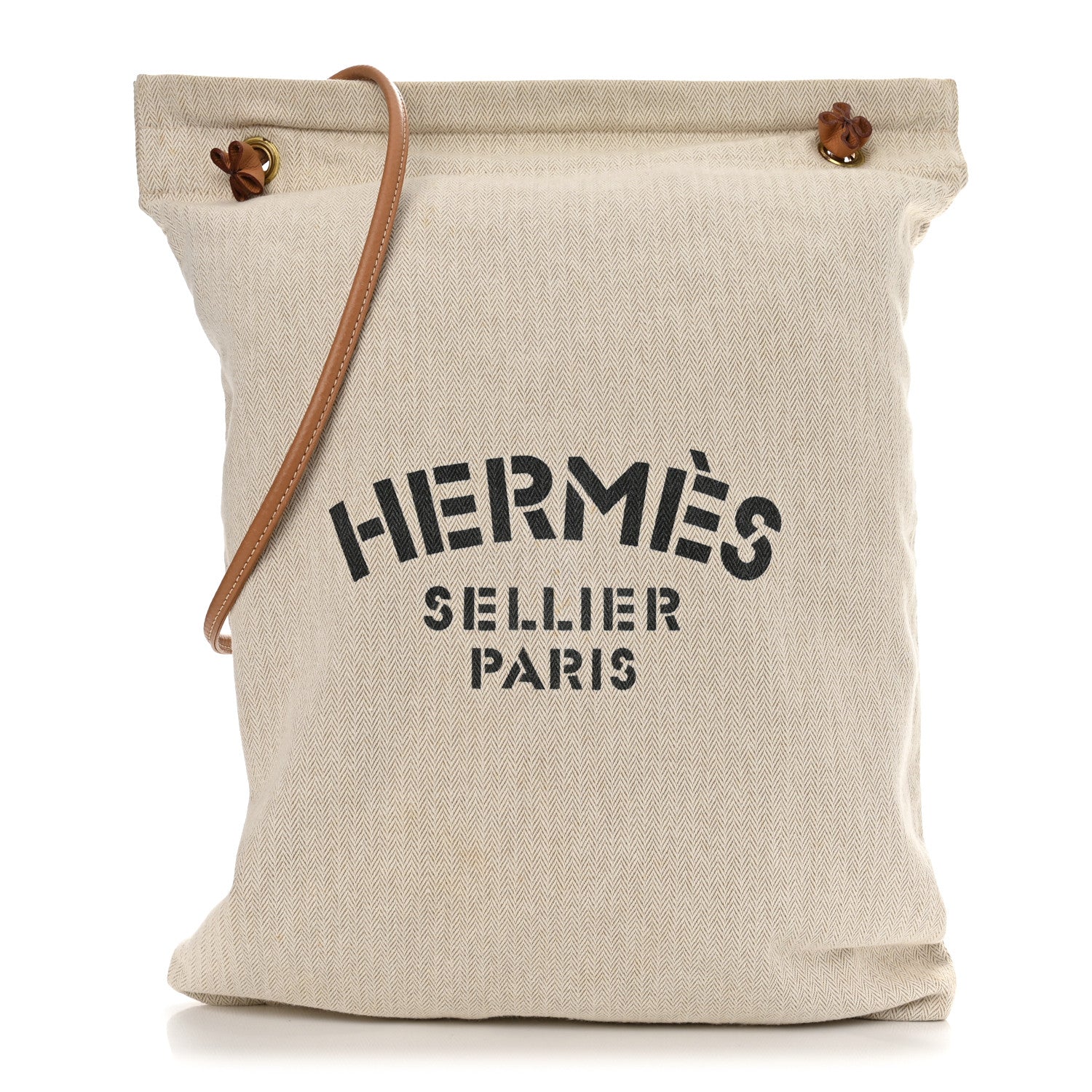 Hermes Canvas Swift Aline Grooming Bag Gold 1 of 10