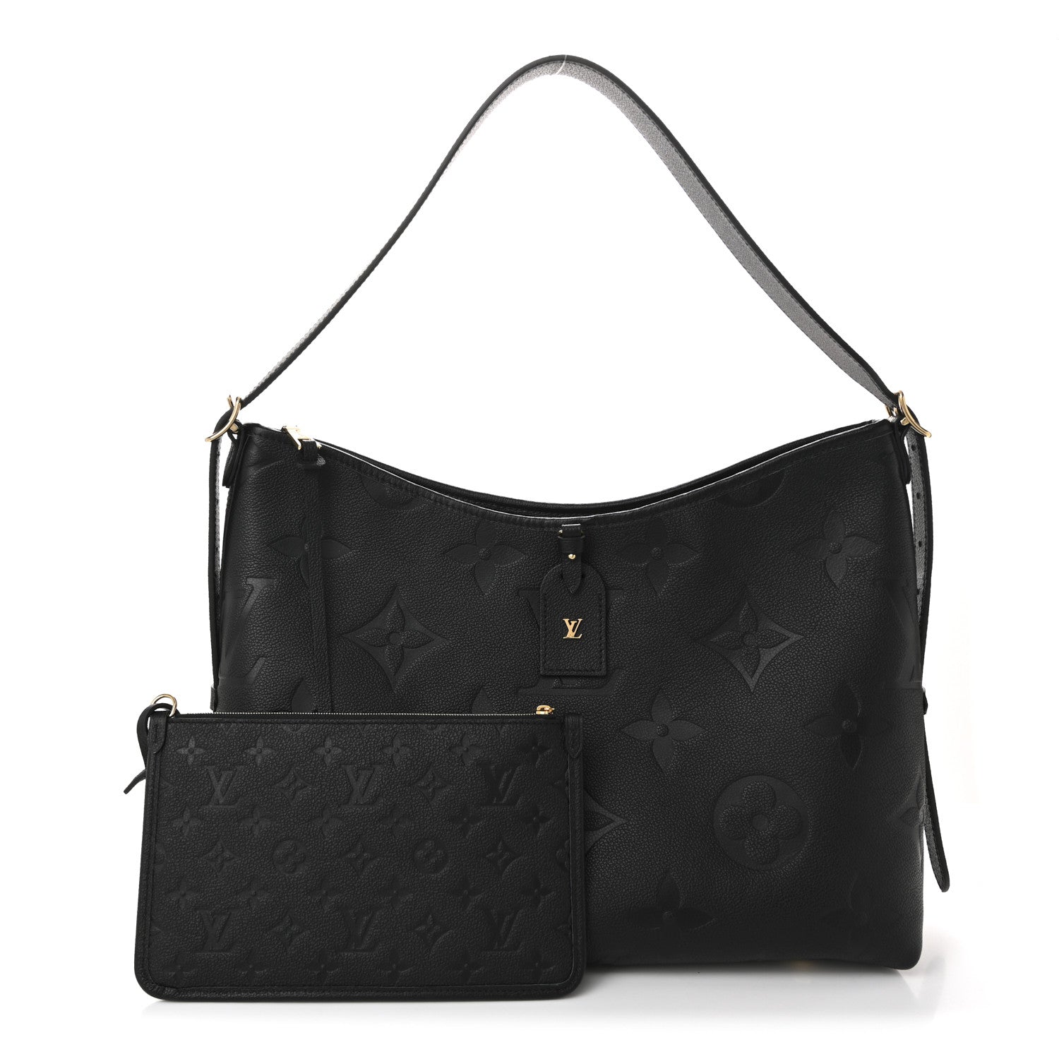 Louis Vuitton Empreinte Monogram Giant CarryAll MM Black 3 of 11