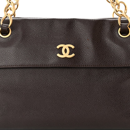 Chanel Caviar Flap Shoulder Bag Brown 7 of 16