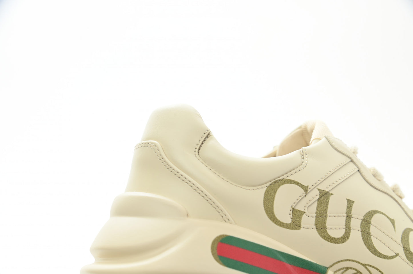 Calfskin Logo Womens Rhyton Sneakers 39 Ivory