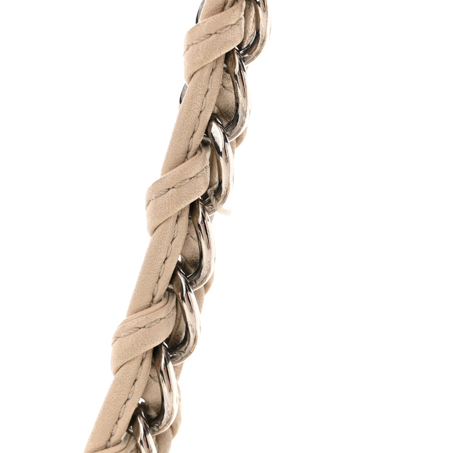 Smooth Calfskin Medium Luxe Ligne Bowler Light Beige