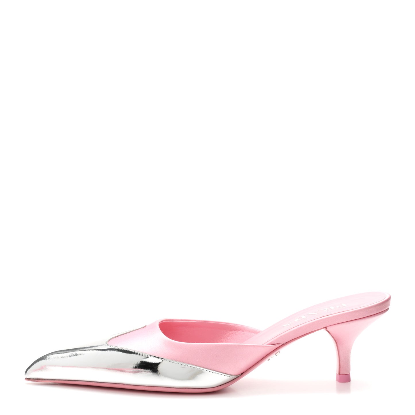 Satin Metallic Pumps 38 Pink