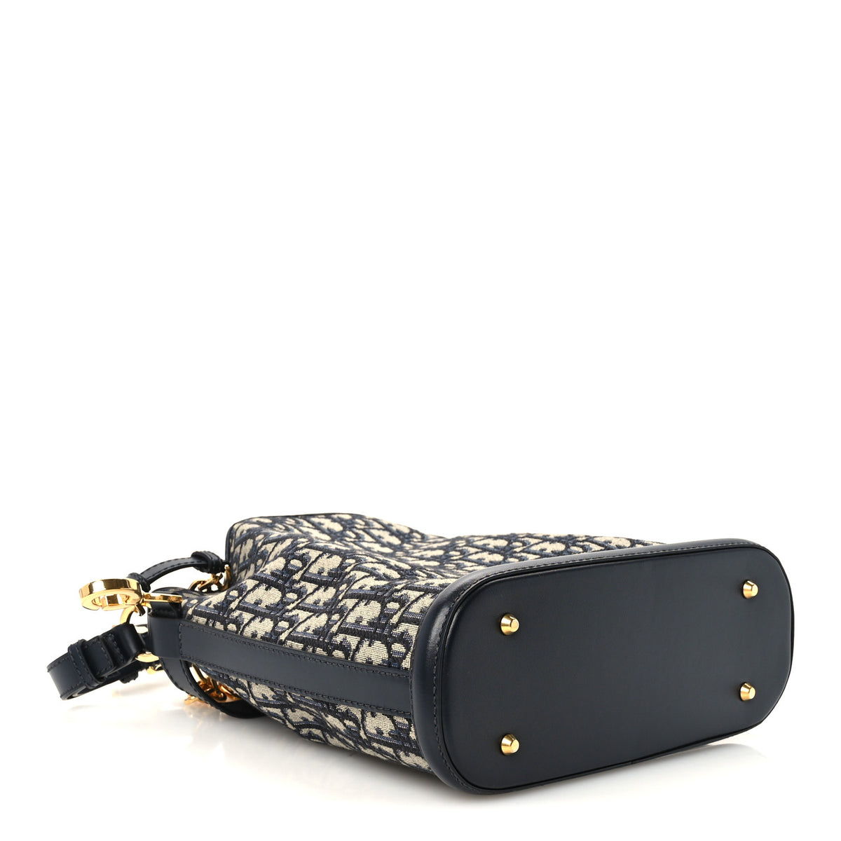 Oblique Calfskin Medium C'est Dior Bucket Bag Blue