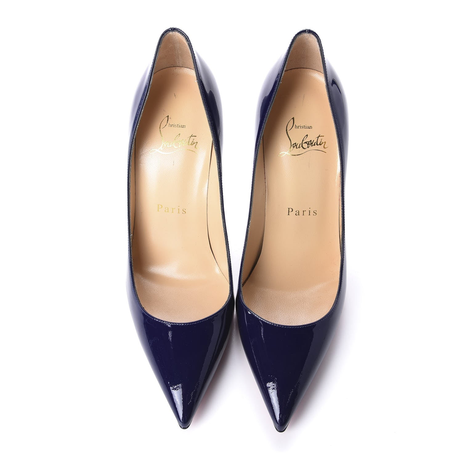Christian Louboutin Patent Decollete 554 100 Pumps 35 Purple Pop 5 of 9