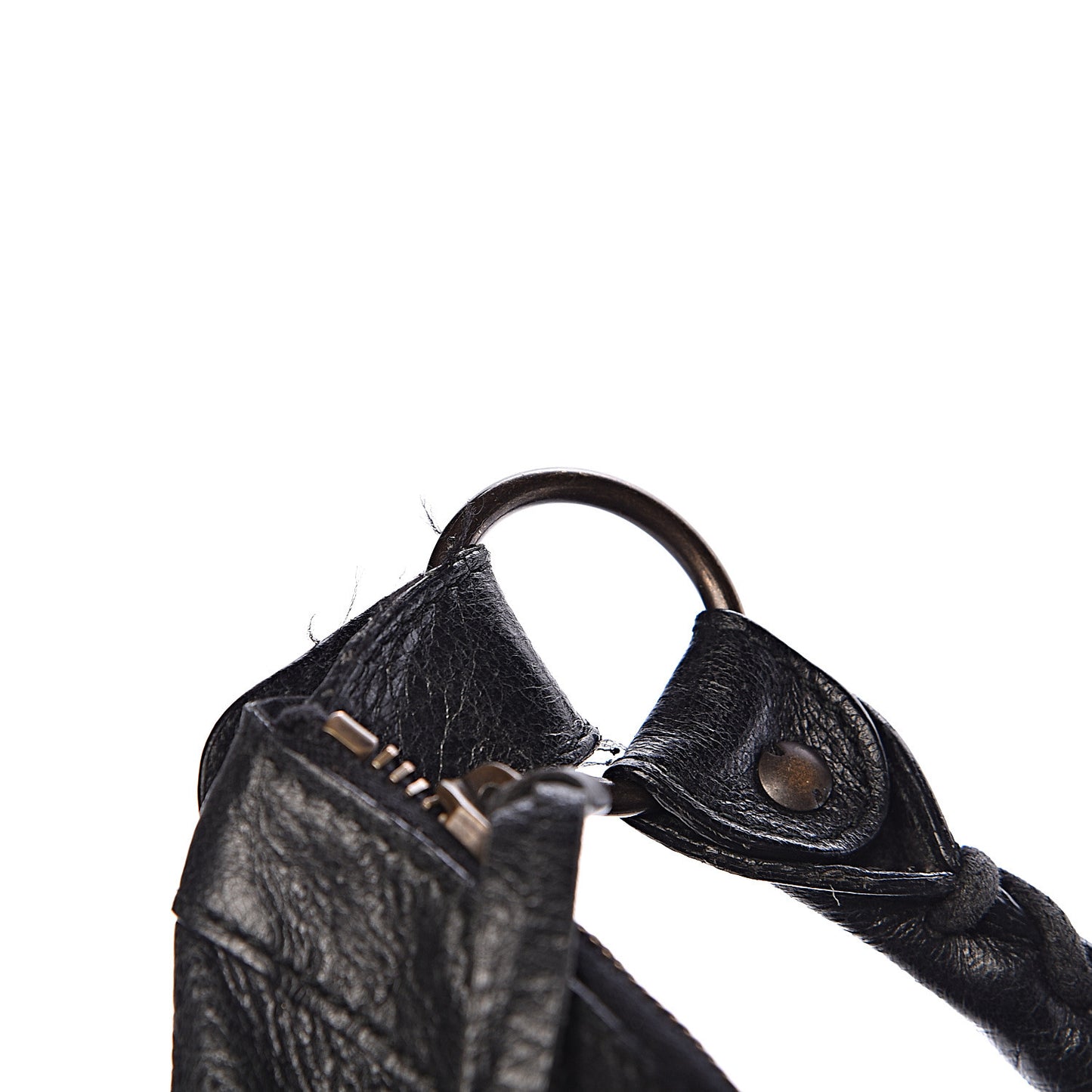 Agneau Classic Hardware Day Hobo Black