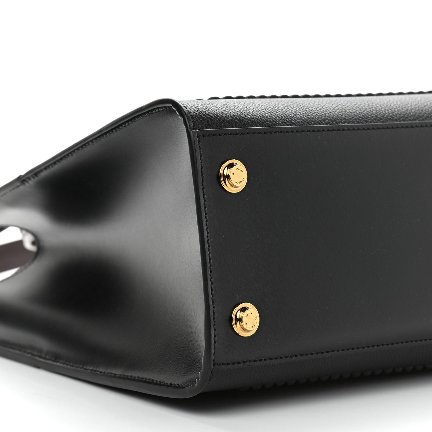 Calfskin Monogram City Steamer MM Black White