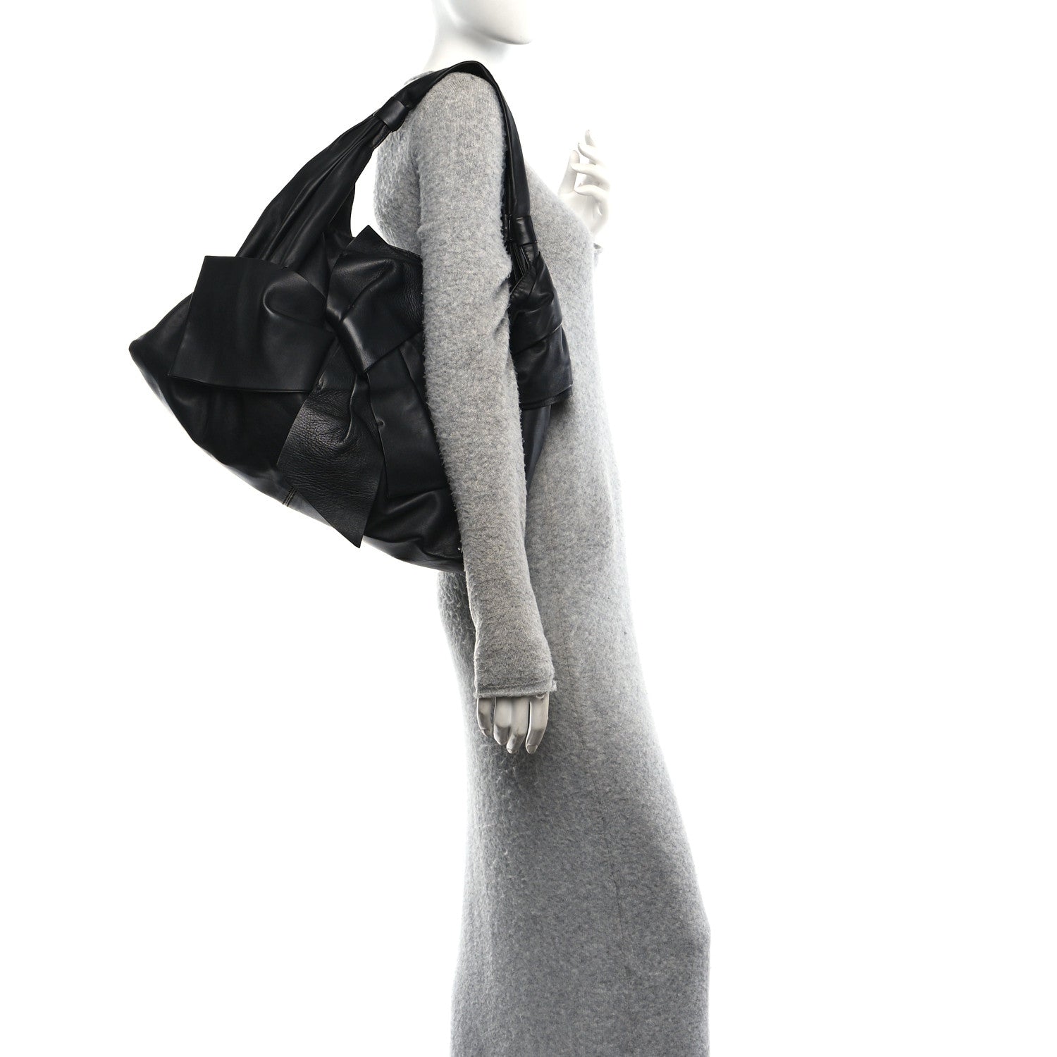 Valentino Garavani Nappa Premier Bow Hobo Black 2 of 9