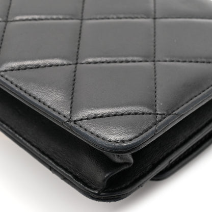 Chanel Lambskin Quilted Golden Class Wallet on Chain WOC Black 11 of 15