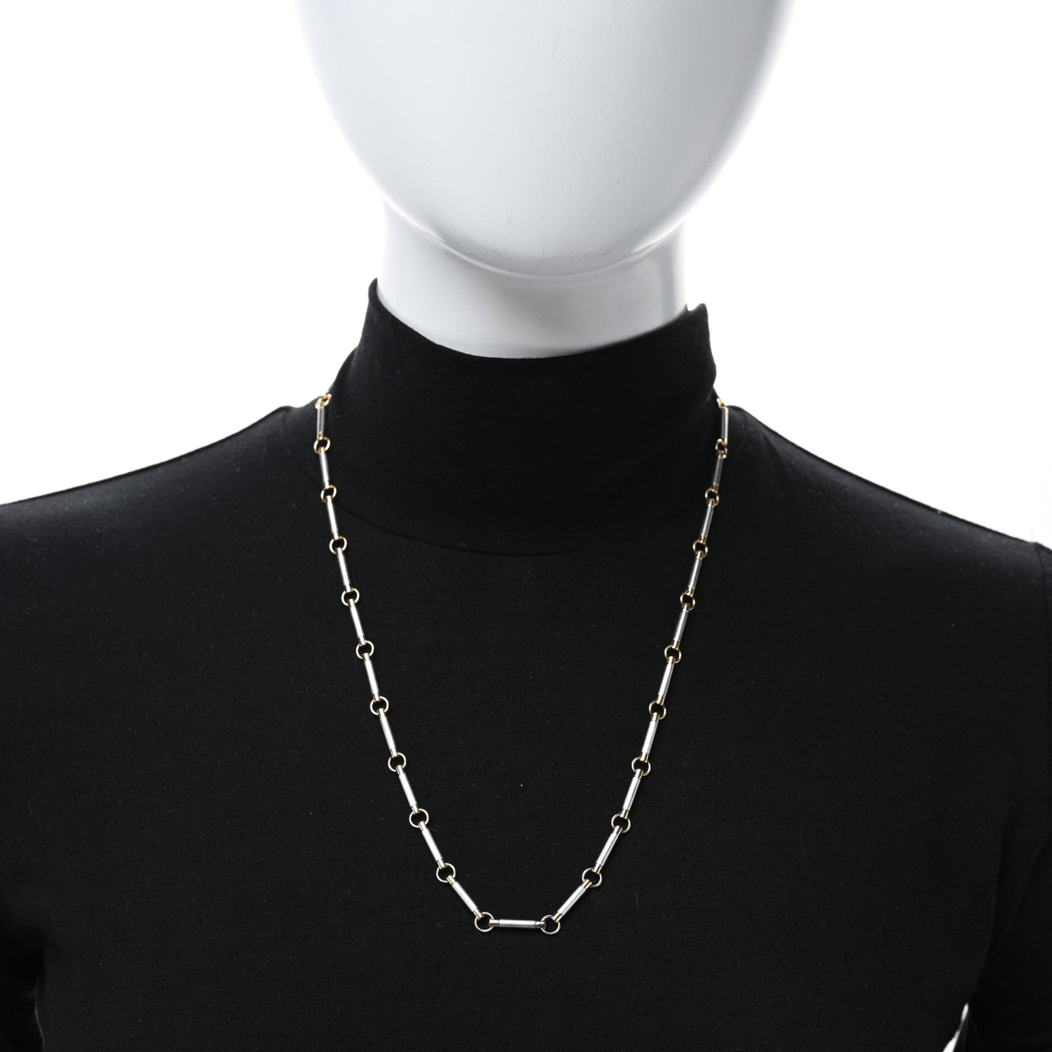 Foundrae 18K Yellow White Gold Element Chain Necklace 3 of 4