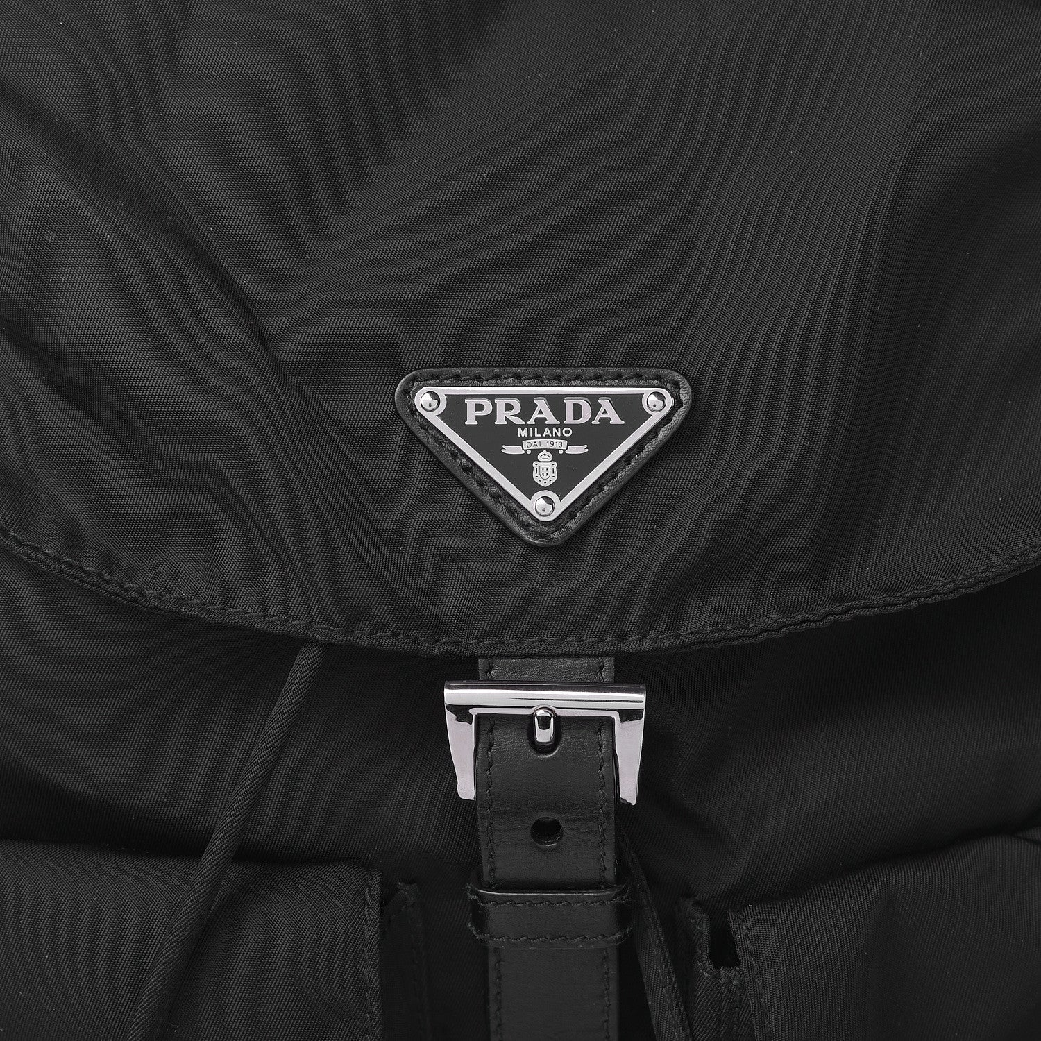 Prada Nylon Vela Medium Backpack Black 9 of 11