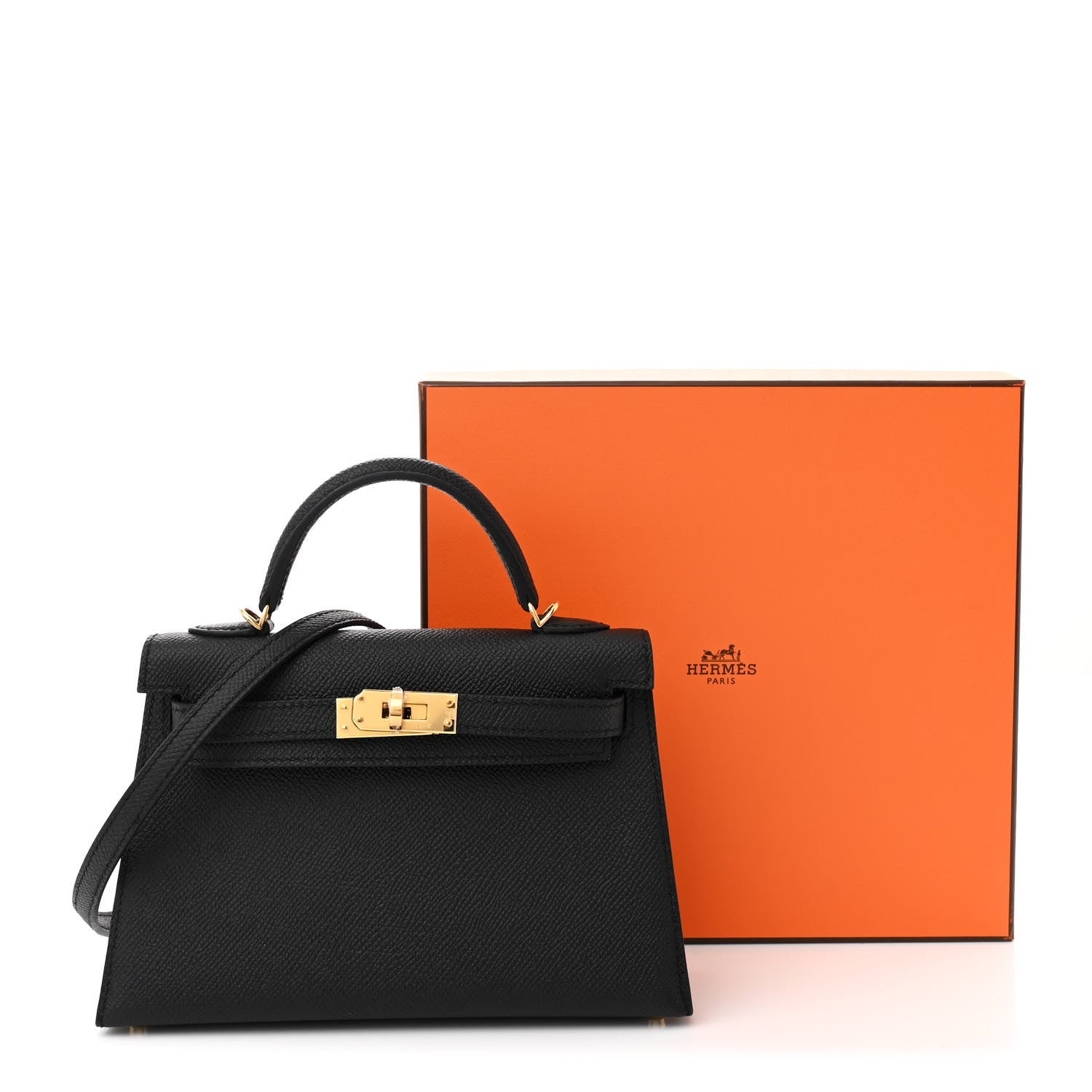 Hermes Epsom Mini Kelly Sellier 20 Black 11 of 11