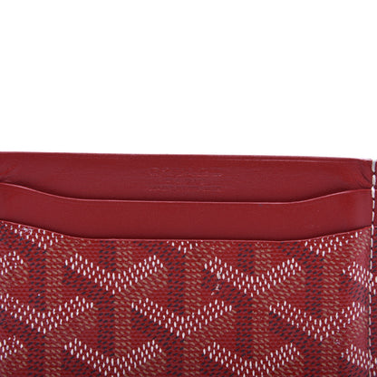 Goyard Goyardine Saint Sulpice Card Holder Red 7 of 7