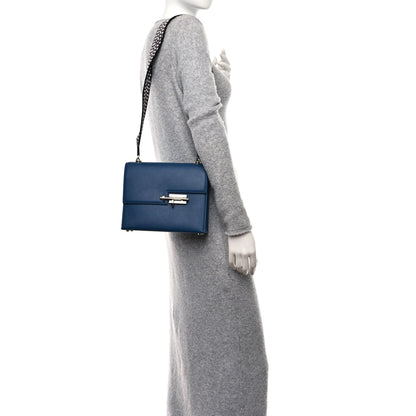 Hermes Epsom Mini Verrou Large Strap Bag Deep Blue 2 of 17