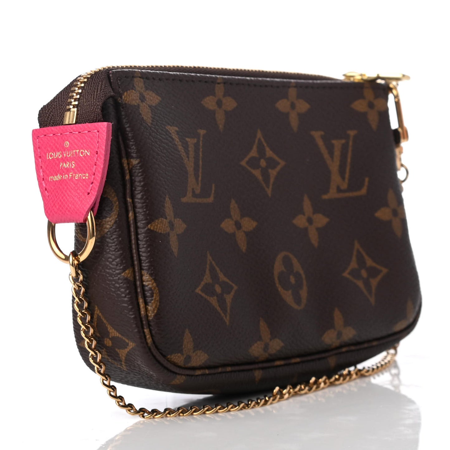 Monogram 2019 Christmas Animation Mini Courchevel Pochette Accessories Fuchsia