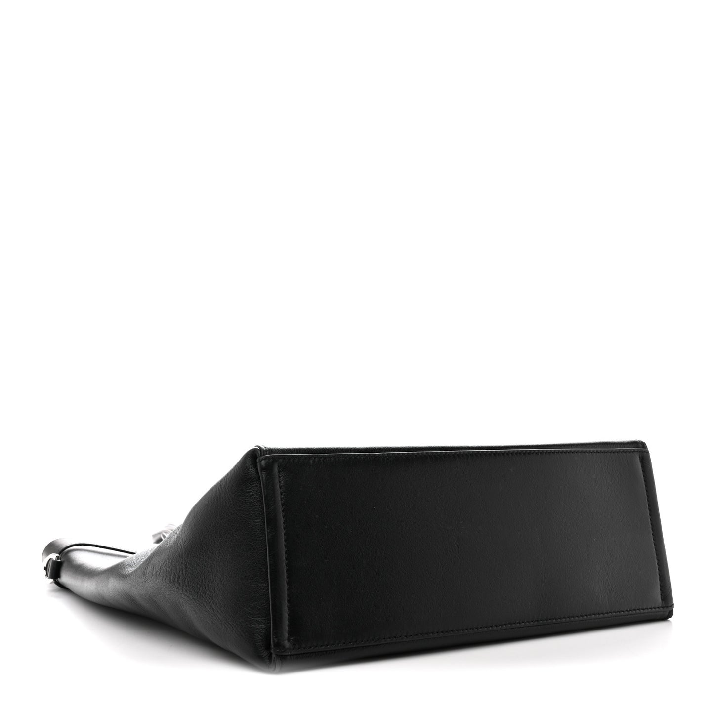 Calfskin Voyou Medium North South Tote Black