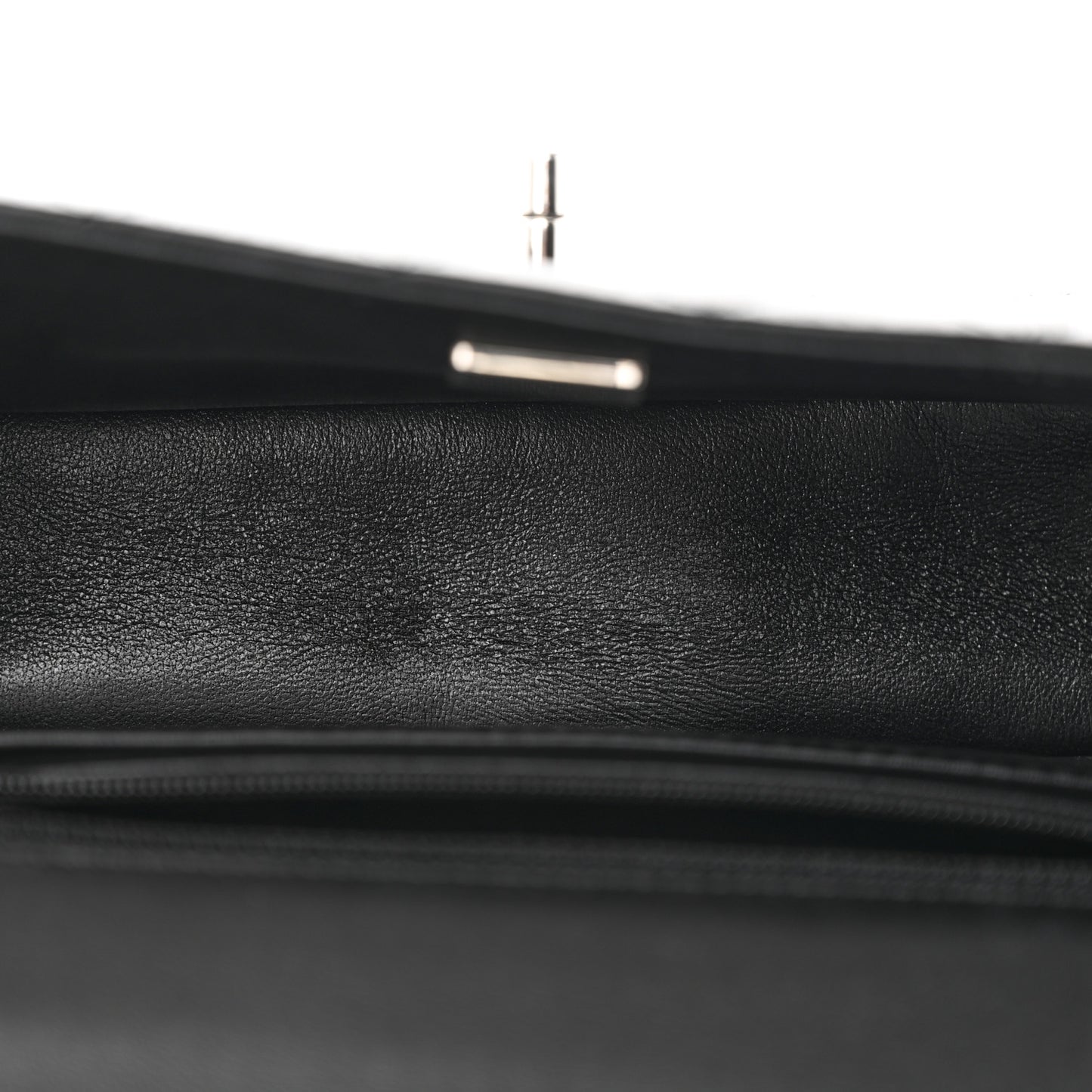 Lambskin Quilted Mini Rectangular Flap Black