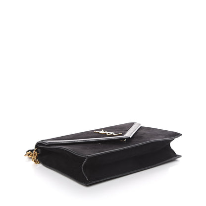 Saint Laurent Suede Calfskin Monogram Le Sept Chain Bag Black 3 of 8