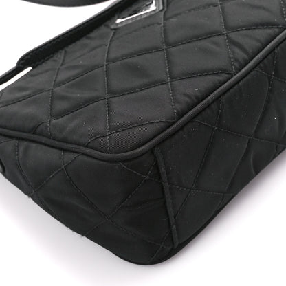 Prada Nylon Tessuto Impuntu Quilted Crossbody Bag Black 10 of 11