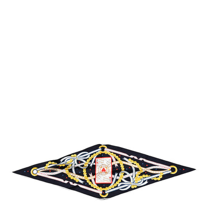 Hermes Silk Dame De Coeur Nano Losange Black Rouge Or 1 of 5