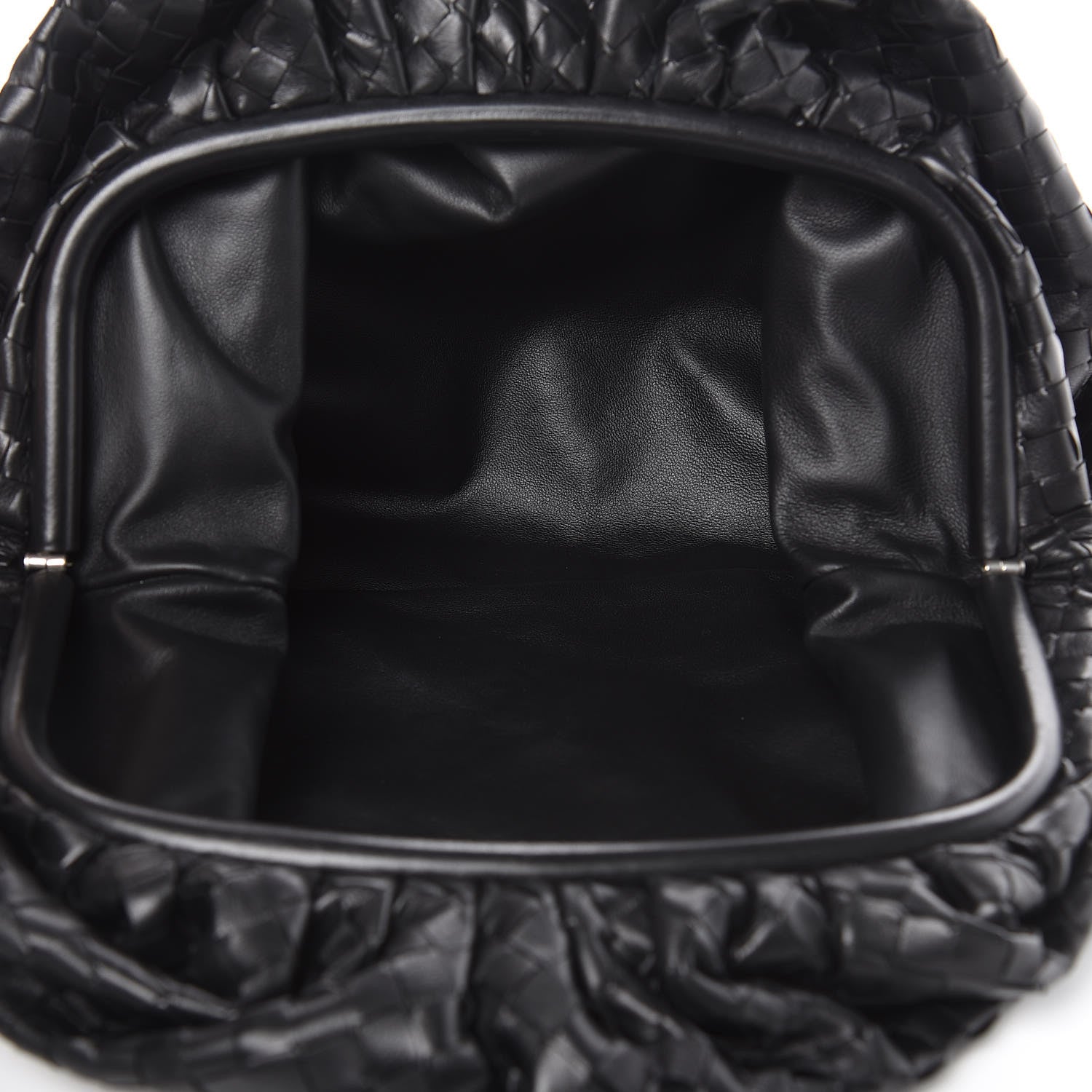 Bottega Veneta Nappa Maxi Intreccio The Pouch Oversized Clutch Black 5 of 9