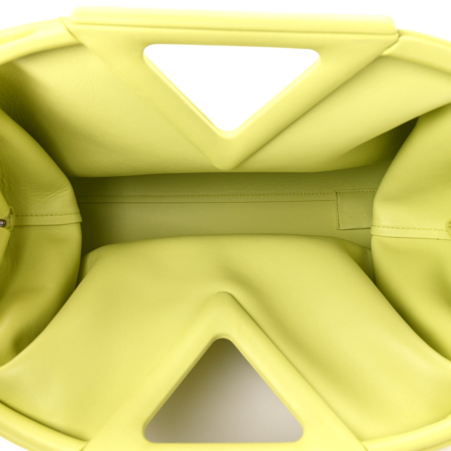 Calfskin Medium The Point Triangle Bag Seagrass