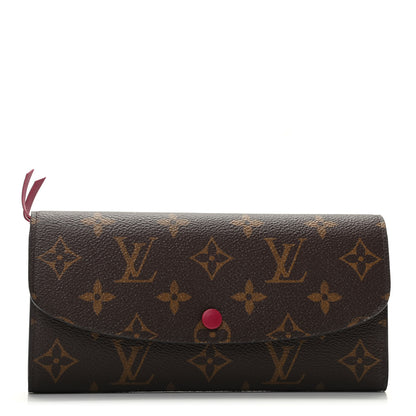 Louis Vuitton Monogram Emilie Wallet Fuchsia 1 of 7