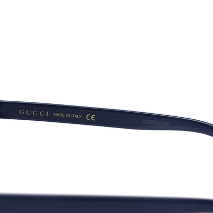 Gucci Acetate Crystal Oversize Sunglasses GG0148S Blue 6 of 8