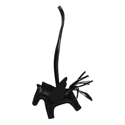 Hermes Milo Lambskin Grigri Rodeo Pegase Horse Bag Charm PM So Black 1 of 5
